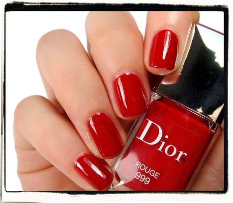 swatches le vernis dior 999|Dior varnish nail polish.